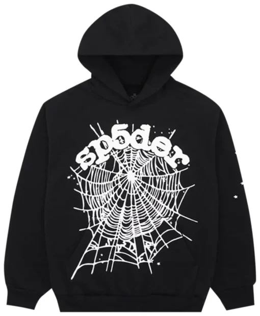 Sp5der OG Web Hoodie Black
