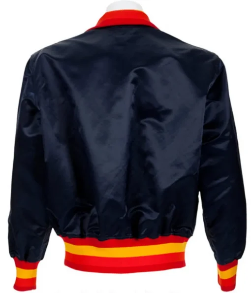 Houston Astros 1980’s Bomber Satin Jacket - Image 2