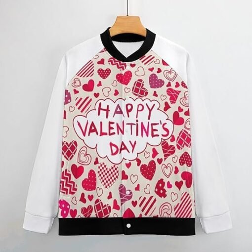 Happy Valentine's Day Varsity Jacket
