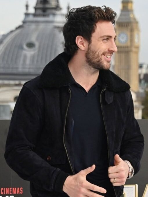 Aaron Taylor Johnson Kraven The Hunter Photocall Jacket - Image 4