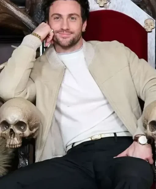 Aaron Taylor Johnson Kraven The Hunter Bomber Jacket - Image 2