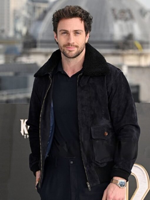 Aaron Taylor Johnson Kraven The Hunter Photocall Jacket