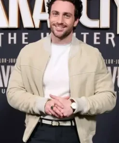 Aaron Taylor Johnson Kraven The Hunter Bomber Jacket