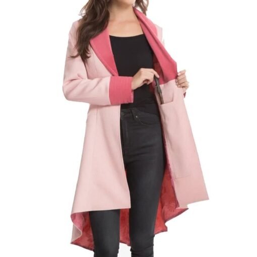 Alison Sudol Fantastic Beasts Pink Coat - Image 2