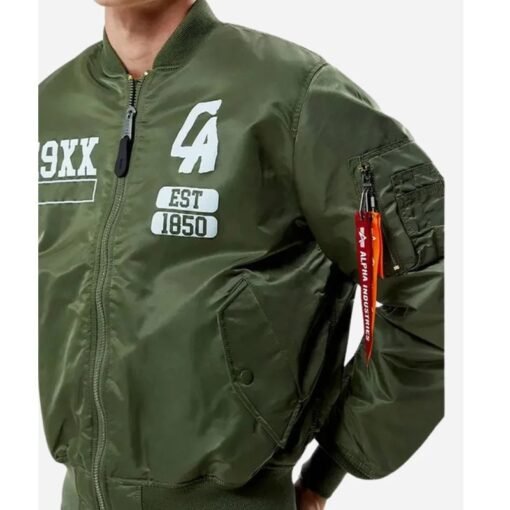 Alpha Industries CA MA-1 Bomber Green Jacket - Image 2
