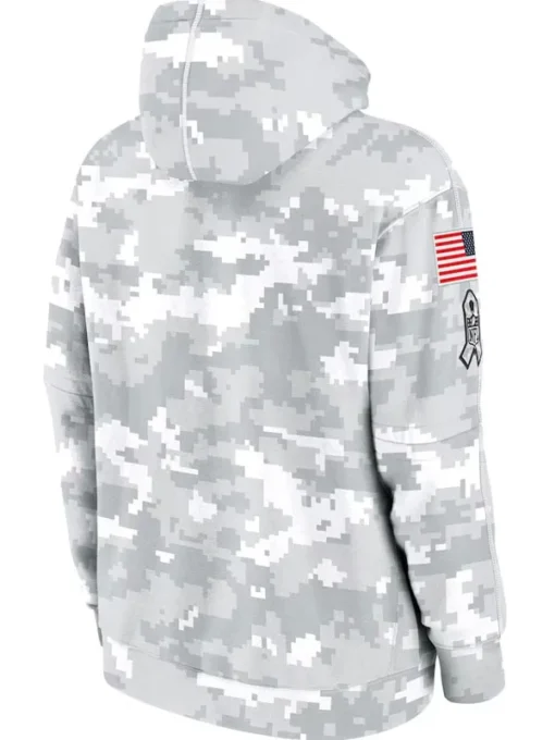 Baltimore Ravens Salute To Service Camo 2024 Hoodie - Image 2