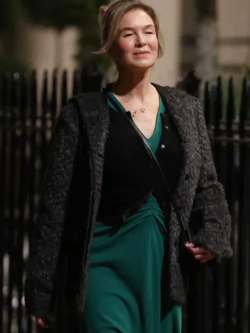 Bridget Jones: Mad About The Boy Renée Zellweger Grey Coat - Image 2