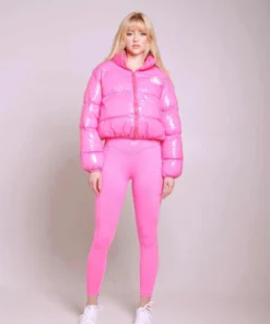 Bubblegum Pink Down Jacket