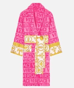 Casual Soft Pink Versace Robe
