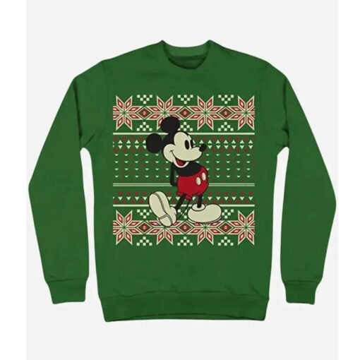 Christmas Mickey Mouse Snowflake Sweatshirt