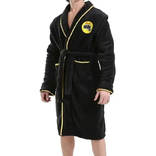 Cobra Kai Karate Kid Black Bathrobe Jacket