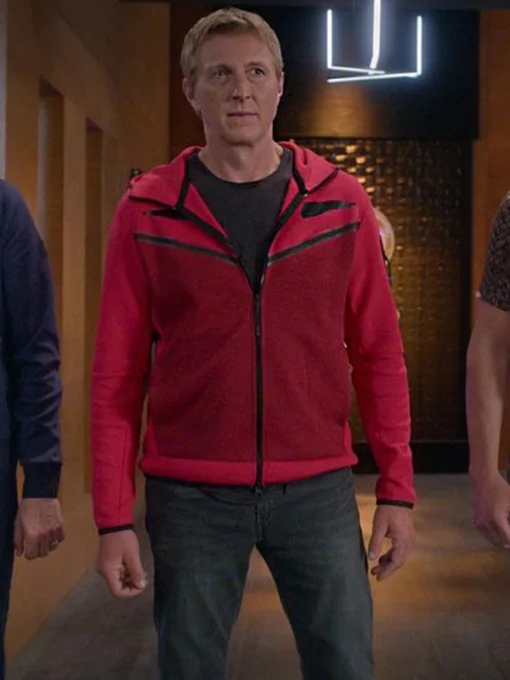 Cobra Kai Johnny Lawrence Red Hoodie