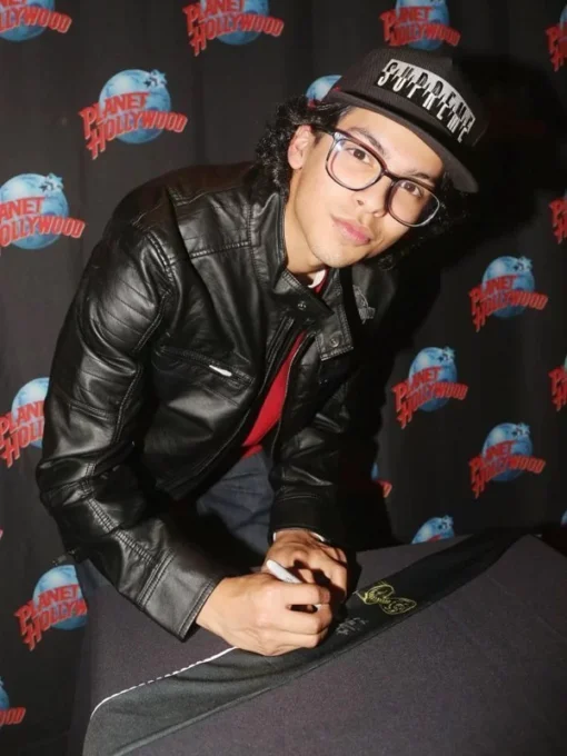 Cobra Kai Xolo Mariduena Planet Hollywood Leather Jacket - Image 3