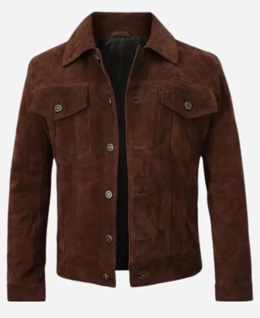 Lift Kevin Hart Brown Suede Leather Jacket - Image 3