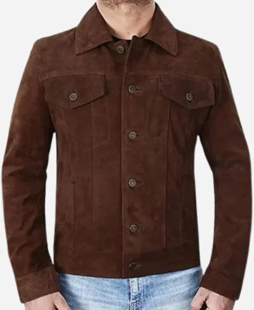 Lift Kevin Hart Brown Suede Leather Jacket - Image 2