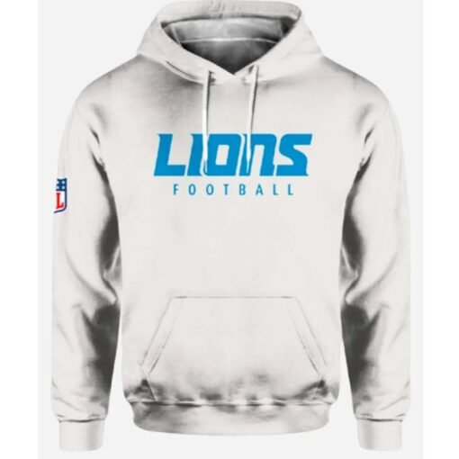Dan Campbell Lions Grey Pullover Hoodie - Image 2