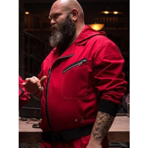 Darko Peric Money Heist Helsinki Red Jacket - Image 2