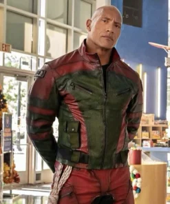 Dwayne Johnson Red One Leather Jacket