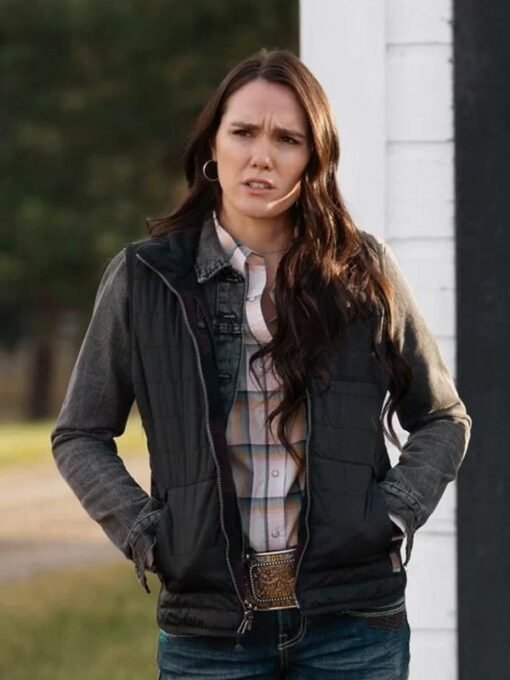Eden Brolin Yellowstone Black Vest