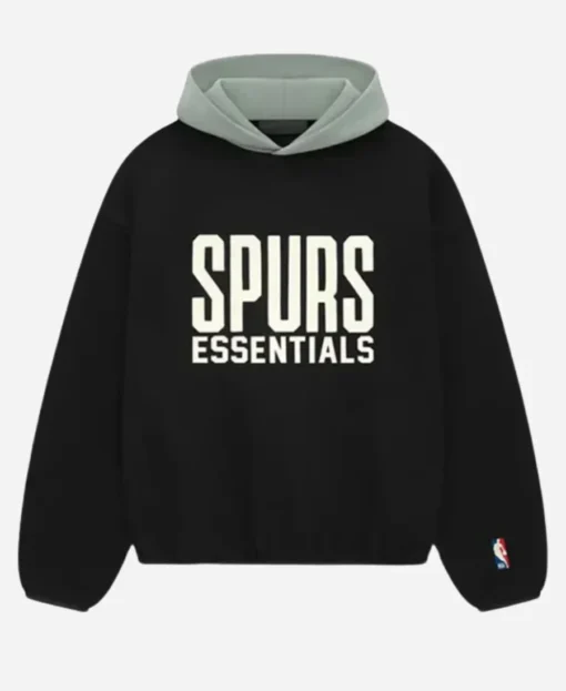 Essentials Spurs Black Hoodie - Image 3