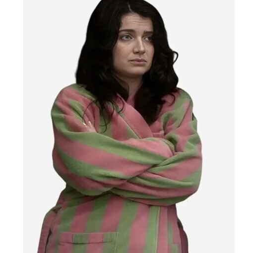 Eve Hewson Bad Sisters Striped Robe