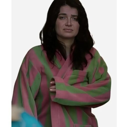 Eve Hewson Bad Sisters Striped Robe - Image 2