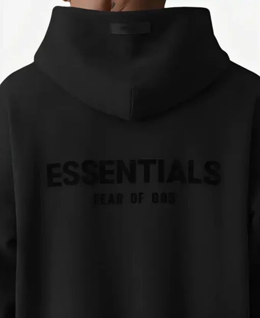 Fear Of God Black Essentials Hoodie - Image 4