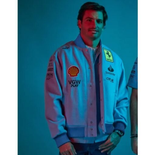 Ferrari Blue Miami Grand Prix Jacket