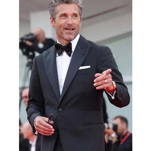 Ferrari Movie Event Patrick Dempsey Black Suit - Image 3