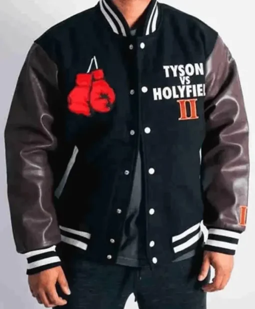 Headgear Tyson Vs Holyfield Varsity Jacket