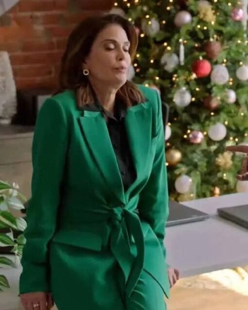 How To Fall In Love By Christmas Teri Hatcher Green Blazer