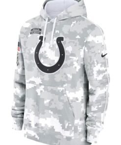 Indianapolis Colts Salute To Service Camo 2024 Hoodie