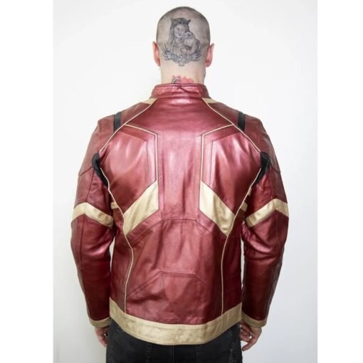 Iron Man Inspired Leather Jacket - Image 7