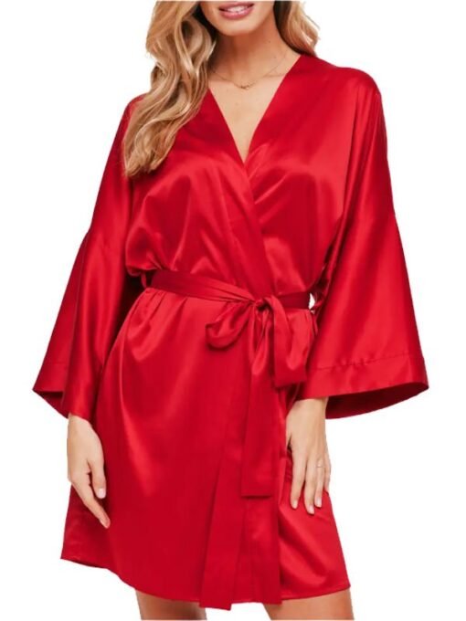 Izabella Kimono Red Robe