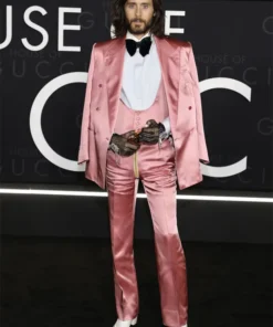 Jared Leto House Of Gucci Pink Blazer Jacket