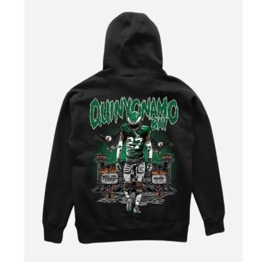 Jason Kelce Quinyonamo Bay Black Hoodie - Image 3