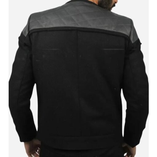Jean Luc Picard Star Trek Black Jacket - Image 3