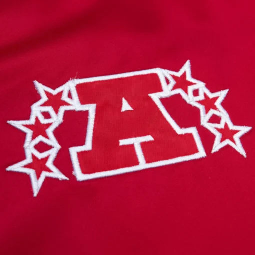 Kansas City Chiefs Cooperstown Red Satin Varsity Jacket - Image 3