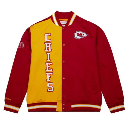 Kansas City Chiefs OG 2.0 Full-Snap Satin Varsity Jacket