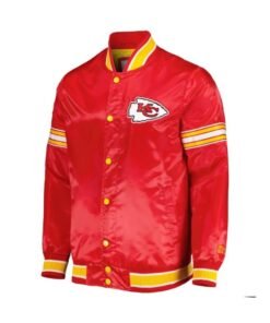 Kansas City Chiefs Satin Red Varsity Jacket