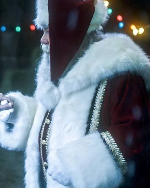 Keeping Up with the Clauses Santa Coat With Free Cap - Image 2