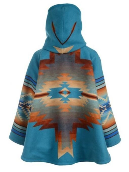 Yellowstone Beth Dutton Blue Poncho - Image 2