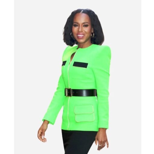Kerry Washington Unprisoned Green Jacket - Image 4