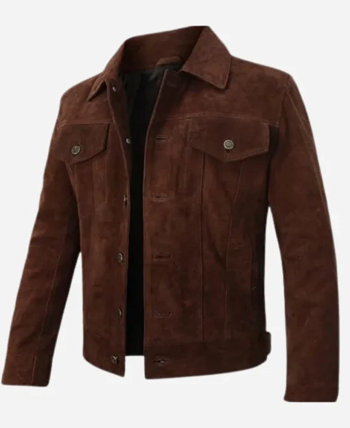 Lift Kevin Hart Brown Suede Leather Jacket - Image 5