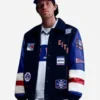 Kith x New York Rangers Stanley Cup Champions Varsity Jacket