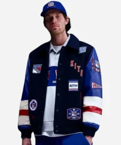 Kith x New York Rangers Stanley Cup Champions Varsity Jacket