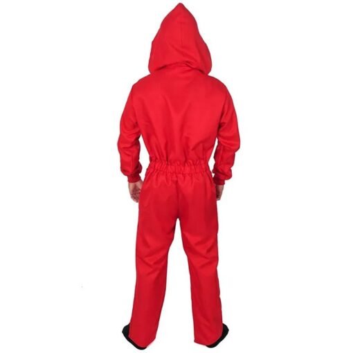 La Casa De Papel Dali Money Heist Red Jumpsuit - Image 4