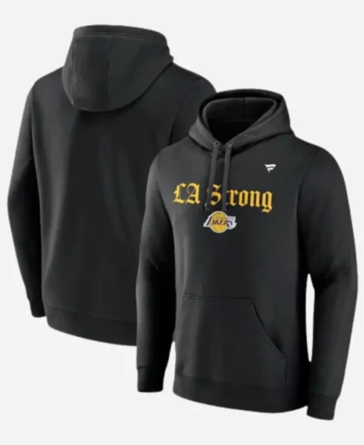 Lakers LA Strong Black Hoodie