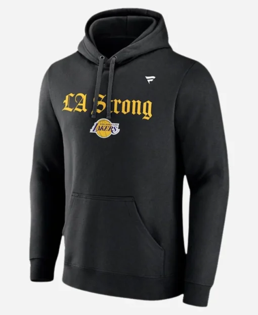 Lakers LA Strong Black Hoodie - Image 2