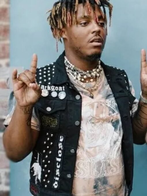 Juice Wrld Black Denim Vest - Image 2